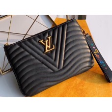 Louis Vuitton New Wave Zip Pochette Bag M63943 Black 2019 Louis Vuitton New Wave Zip Pochette Bag M63943 Black 2019