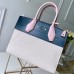 Louis Vuitton City Steamer MM Tote Bag M55178 Blue/White/Pink