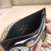 Louis Vuitton Epi Leather Card Holder with Monogram Flower M62068 Black