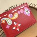 Louis Vuitton Epi Leather Card Holder with Monogram flower M62068 Red