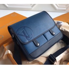 Louis Vuitton Men's Messenger PM Bag in Epi Leather M53494 Blue Azur 2017 Louis Vuitton Men's Messenger PM Bag in Epi Leather M53494 Blue Azur 2017