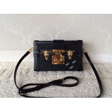 Louis Vuitton Epi Leather Trim Petite Malle Bag black Louis Vuitton Epi Leather Trim Petite Malle Bag black