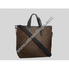 LOUIS VUITTON MONOGRAM MACASSAR CANVAS DAVIS TOTE BAG LOUIS VUITTON MONOGRAM MACASSAR CANVAS DAVIS TOTE BAG