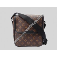 LOUIS VUITTON MONOGRAM MACASSAR CANVAS BASS PM SHOULDER BAG LOUIS VUITTON MONOGRAM MACASSAR CANVAS BASS PM SHOULDER BAG