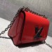Louis Vuitton Monogram Vernis Twist PM Bag M54245 Red 2017