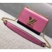 Louis Vuitton Epi Smooth Leather Twist Shoulder Bag MM Pink/Black 2017
