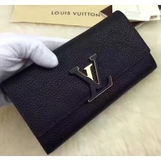 LOUIS VUITTON CAPUCINE WALLET M62132 BLACK 2017 LOUIS VUITTON CAPUCINE WALLET M62132 BLACK 2017