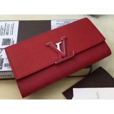 LOUIS VUITTON CAPUCINE WALLET M62132 RED 2017 LOUIS VUITTON CAPUCINE WALLET M62132 RED 2017