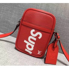 Louis Vuitton Supreme Epi Leather PM Crossbody Shoulder Bag Red 2017 Louis Vuitton Supreme Epi Leather PM Crossbody Shoulder Bag Red 2017