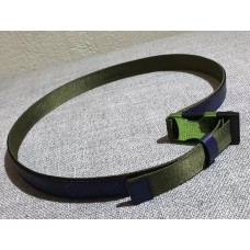 Louis Vuitton Monogram Eclipse Canvas Webbings On The Go Width 30mm Belt Green/Blue 2018 Louis Vuitton Monogram Eclipse Canvas Webbings On The Go Width 30mm Belt Green/Blue 2018