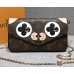 Louis Vuitton Monogram Canvas Pochette Felicie Chain Wallet Bag M67248 Dog 2018