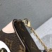 Louis Vuitton Monogram Canvas Pochette Felicie Chain Wallet Bag M67248 Dog 2018