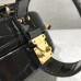 Louis Vuitton Croco Pattern Petite Boite Chapeau Bag Black 2018