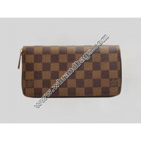 LOUIS VUITTON DAMIER EBENE CANVAS ZIPPY WALLET LOUIS VUITTON DAMIER EBENE CANVAS ZIPPY WALLET