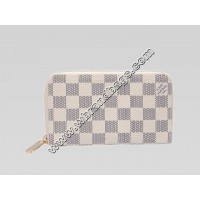 LOUIS VUITTON DAMIER AZUR CANVAS ZIPPY COMPACT WALLET LOUIS VUITTON DAMIER AZUR CANVAS ZIPPY COMPACT WALLET