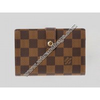 LOUIS VUITTON DAMIER EBENE CANVAS FRENCH PURSE LOUIS VUITTON DAMIER EBENE CANVAS FRENCH PURSE