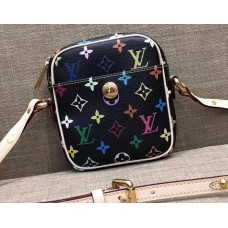 Louis Vuitton Monogram Multicolor Lift Shoulder Pochette Bag M40056 Black Louis Vuitton Monogram Multicolor Lift Shoulder Pochette Bag M40056 Black