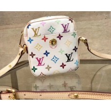Louis Vuitton Monogram Multicolor Lift Shoulder Pochette Bag M40055 White Louis Vuitton Monogram Multicolor Lift Shoulder Pochette Bag M40055 White