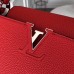Louis Vuitton Capucines MM Bag M94740 Red/Silver