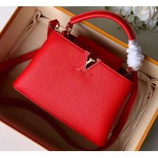 Louis Vuitton Capucines BB Bag M52689 Red/Gold