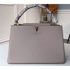 Louis Vuitton Capucines MM Bag Python Handle N91711 Galet
