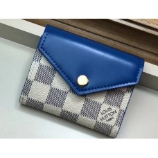 Louis Vuitton Damier Azur Canvas Zoé Wallet N60219 Bleuet 2019 Louis Vuitton Damier Azur Canvas Zoé Wallet N60219 Bleuet 2019