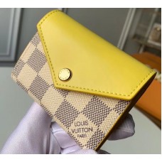 Louis Vuitton Damier Azur Canvas Zoé Wallet N60220 Pineapple 2019 Louis Vuitton Damier Azur Canvas Zoé Wallet N60220 Pineapple 2019