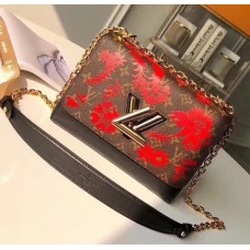 Louis Vuitton Twist MM M43639 Red/Black 2018 Louis Vuitton Twist MM M43639 Red/Black 2018