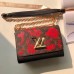 Louis Vuitton Twist MM M43639 Red/Black 2018 Louis Vuitton Twist MM M43639 Red/Black 2018