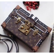 Louis Vuitton Petite Malle Monogram Canvas Bag M44216 2017 Louis Vuitton Petite Malle Monogram Canvas Bag M44216 2017