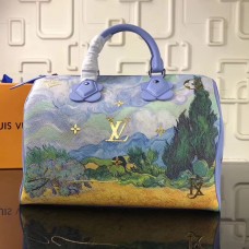 Louis Vuitton Original Masters Collection's Piece VANGOGH Speedy 30 M41526 Blue 2017 Louis Vuitton Original Masters Collection's Piece VANGOGH Speedy 30 M41526 Blue 2017