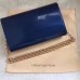 LOUIS VUITTON CHAIN VINTAGE PATENT LEATHER CHAIB BAG jewelry blue