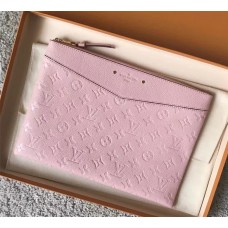 Louis Vuitton Daily Pouch in Monogram Empreinte Leather M62938 Pink Louis Vuitton Daily Pouch in Monogram Empreinte Leather M62938 Pink