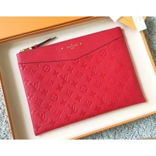 Louis Vuitton Daily Pouch in Monogram Empreinte Leather M62938 Red Louis Vuitton Daily Pouch in Monogram Empreinte Leather M62938 Red