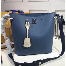 Louis Vuitton Lockme Bucket M51413 Blue 2018 Louis Vuitton Lockme Bucket M51413 Blue 2018