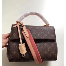 Louis Vuitton Cluny BB Monogram Canvas Top Handle Bag M44267 Vieux Rose 2018 Louis Vuitton Cluny BB Monogram Canvas Top Handle Bag M44267 Vieux Rose 2018