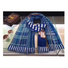 Louis Vuitton 100x200cm Cashmere Scarf And Shawl Blue