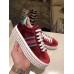 Gucci Crystals Platform Web Ace Sneakers 505995 Velvet Red 2017