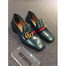 Gucci green cowhide leather shoes ss 2016 Gucci green cowhide leather shoes ss 2016