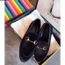 Gucci Jordaan Velvet Horsebit Detail Loafer 431467 Black 2017