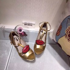 Gucci God mouth embroidered leather pump 431027 Gucci God mouth embroidered leather pump 431027