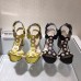 Gucci Leather t-strap sandal 424886 gold