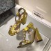 Gucci Leather t-strap sandal 424886 gold