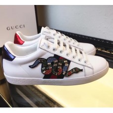 Gucci Ace embroidered low-top sneaker white leather(GD5027-721301)