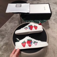 Gucci Ace Leather Strawberry Sneakers 2019 Gucci Ace Leather Strawberry Sneakers 2019
