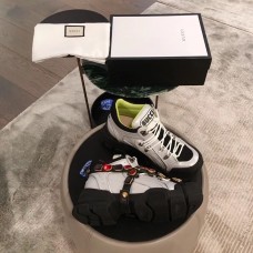Gucci Flashtrek Sneakers Silver/Green with Removable Crystals 2019 Gucci Flashtrek Sneakers Silver/Green with Removable Crystals 2019