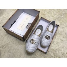 Gucci Leather Espadrilles With Double G 551890 White 2019 Gucci Leather Espadrilles With Double G 551890 White 2019