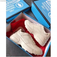 Gucci Rhyton Leather Sneakers Ivory 2019 Gucci Rhyton Leather Sneakers Ivory 2019
