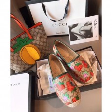 Gucci GG Strawberry Print Espadrilles 2019 Gucci GG Strawberry Print Espadrilles 2019
