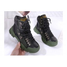Mens/Womens Gucci Flashtrek sneaker Green and Black Leather Mens/Womens Gucci Flashtrek sneaker Green and Black Leather
